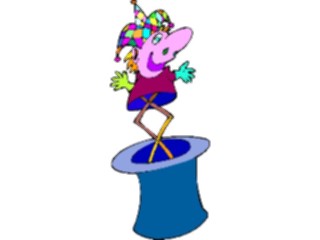 Sticker Custom Preview Image #053848 Entertainment Circus Carnival Jesterin Hat