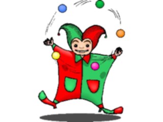 Sticker Custom Preview Image #053851 Entertainment Circus Carnival Jester Juggling3