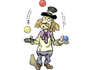 Sticker Custom Preview Image #053866 Entertainment Circus Carnival Juggler8