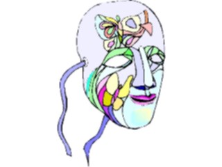 Sticker Custom Preview Image #053885 Entertainment Circus Carnival Mask10