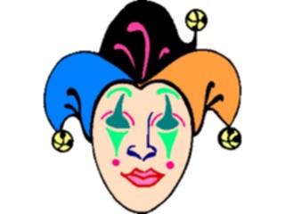 Sticker Custom Preview Image #053900 Entertainment Circus Carnival Mask Jester1