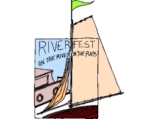 Sticker Custom Preview Image #053920 Entertainment Circus Carnival Riverfest Sign