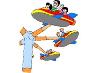 Sticker Custom Preview Image #053921 Entertainment Circus Carnival Rocket Ride