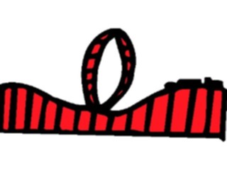 Sticker Custom Preview Image #053927 Entertainment Circus Carnival Roller Coaster05