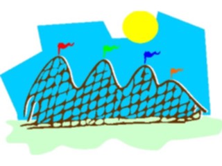 Sticker Custom Preview Image #053929 Entertainment Circus Carnival Roller Coaster07