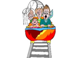 Sticker Custom Preview Image #053933 Entertainment Circus Carnival Roller Coaster11