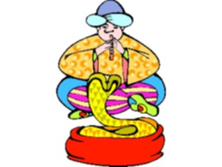 Sticker Custom Preview Image #053936 Entertainment Circus Carnival Snake Charmer2