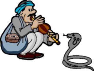 Sticker Custom Preview Image #053937 Entertainment Circus Carnival Snake Charmer3
