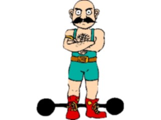 Sticker Custom Preview Image #053939 Entertainment Circus Carnival Strong Man1