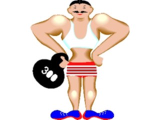 Sticker Custom Preview Image #053940 Entertainment Circus Carnival Strong Man2