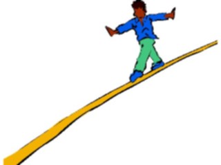 Sticker Custom Preview Image #053956 Entertainment Circus Carnival Tightrope Walker2