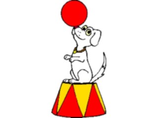 Sticker Custom Preview Image #053962 Entertainment Circus Carnival Trained Dog2