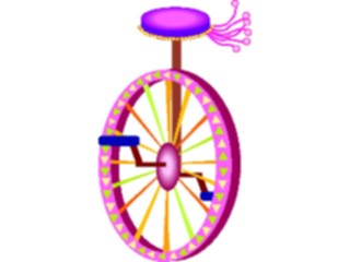 Sticker Custom Preview Image #053965 Entertainment Circus Carnival Unicycle2