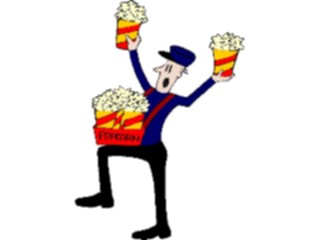 Sticker Custom Preview Image #053971 Entertainment Circus Carnival Vendor Popcorn2