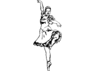 Sticker Custom Preview Image #053979 Entertainment Dance Brush Stroke Dancer07