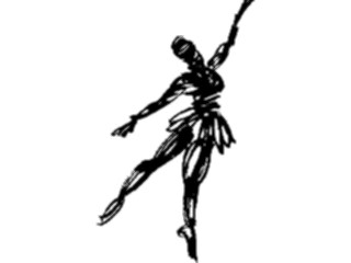 Sticker Custom Preview Image #054000 Entertainment Dance Brush Stroke Dancer28