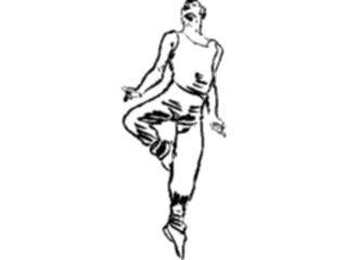 Sticker Custom Preview Image #054004 Entertainment Dance Brush Stroke Dancer32