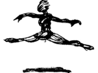Sticker Custom Preview Image #054022 Entertainment Dance Brush Stroke Dancer50