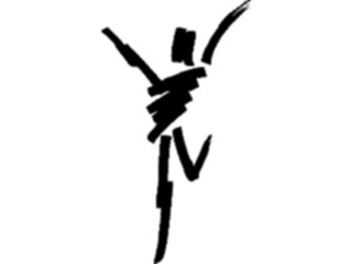 Sticker Custom Preview Image #054036 Entertainment Dance Brush Stroke Dancer64