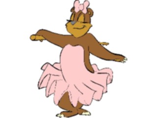 Sticker Custom Preview Image #054105 Entertainment Dance Images Ballet Bear3