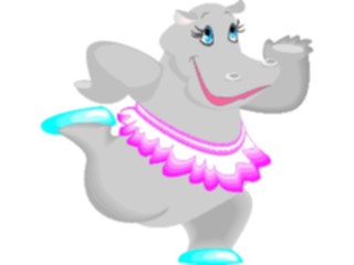 Sticker Custom Preview Image #054114 Entertainment Dance Images Ballet Hippo2