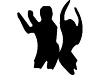 Sticker Custom Preview Image #054296 Entertainment Dance Images Dancing Silhouette1