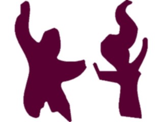 Sticker Custom Preview Image #054297 Entertainment Dance Images Dancing Silhouette2