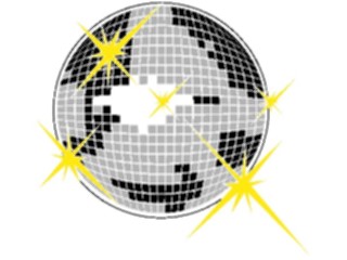 Sticker Custom Preview Image #054300 Entertainment Dance Images Disco Ball
