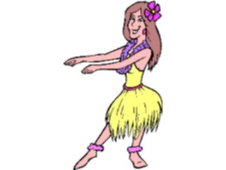 Sticker Custom Preview Image #054304 Entertainment Dance Images Hula Dancer1