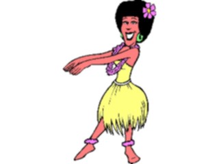 Sticker Custom Preview Image #054305 Entertainment Dance Images Hula Dancer2