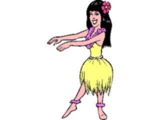 Sticker Custom Preview Image #054306 Entertainment Dance Images Hula Dancer3