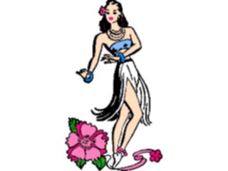 Sticker Custom Preview Image #054307 Entertainment Dance Images Hula Dancer4