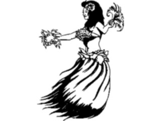 Sticker Custom Preview Image #054308 Entertainment Dance Images Hula Dancer5