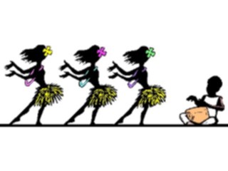 Sticker Custom Preview Image #054311 Entertainment Dance Images Hula Dancers1