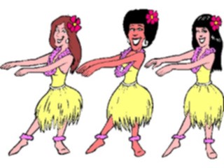 Sticker Custom Preview Image #054313 Entertainment Dance Images Hula Dancers3