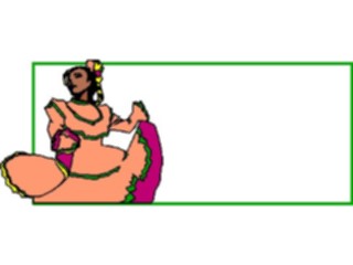 Sticker Custom Preview Image #054319 Entertainment Dance Images Mexican Dancer Frame