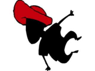 Sticker Custom Preview Image #054321 Entertainment Dance Images Red Hat Dancer