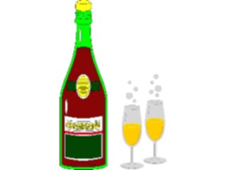 Sticker Custom Preview Image #054374 Entertainment Dining Champagne