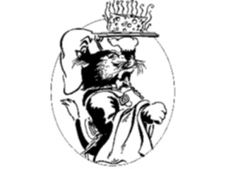 Sticker Custom Preview Image #054514 Entertainment Dining Chef Cat2