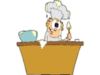 Sticker Custom Preview Image #054529 Entertainment Dining Chef Messy