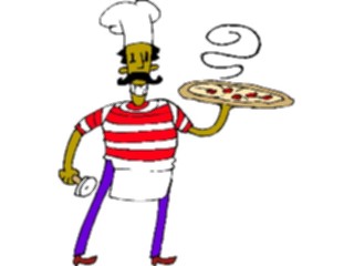 Sticker Custom Preview Image #054534 Entertainment Dining Chef Pizza1