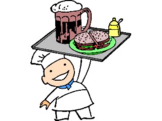 Sticker Custom Preview Image #054539 Entertainment Dining Chef Servinga Meal