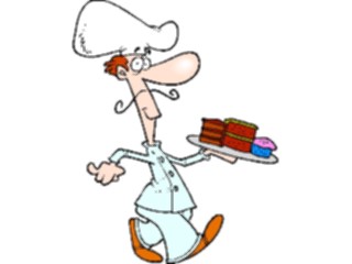 Sticker Custom Preview Image #054542 Entertainment Dining Chef Serving Dessert
