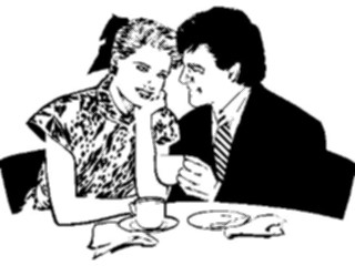 Sticker Custom Preview Image #054563 Entertainment Dining Couple Dining01