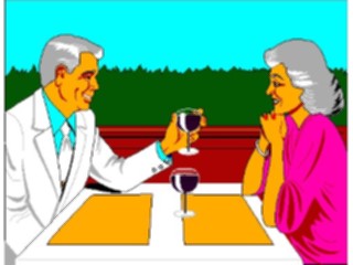 Sticker Custom Preview Image #054566 Entertainment Dining Couple Dining04