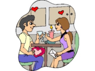 Sticker Custom Preview Image #054576 Entertainment Dining Couple Dining14