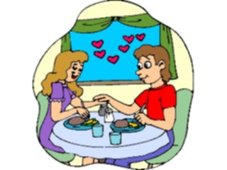 Sticker Custom Preview Image #054577 Entertainment Dining Couple Dining15