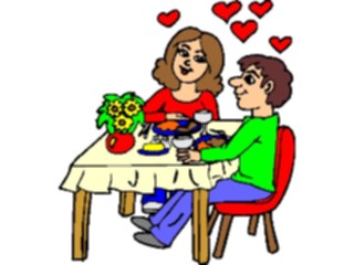 Sticker Custom Preview Image #054582 Entertainment Dining Couple Dining20