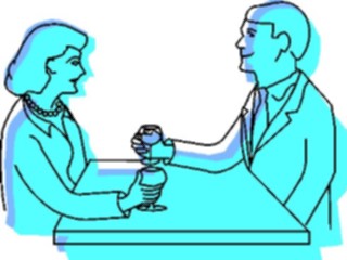 Sticker Custom Preview Image #054584 Entertainment Dining Couple Dining22