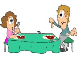 Sticker Custom Preview Image #054626 Entertainment Dining Dinner Unsatisfactory